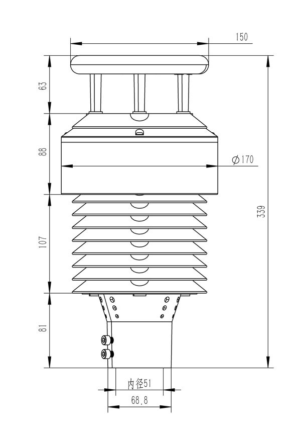 Environmental Monitoring Product Dimensions Drawing